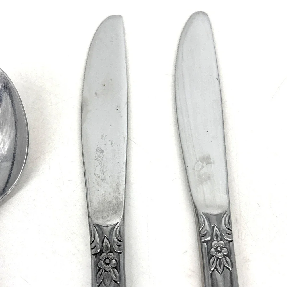Rogers Co Dream Rose aka Rose Bud Stainless Miscellaneous Set of 6 Silverware